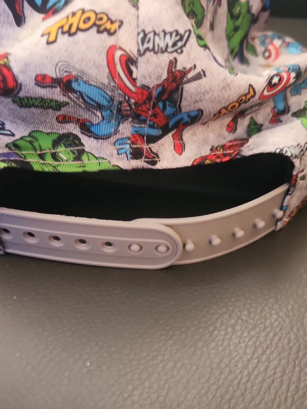 Marvel Kids Grey & Black Superhero Baseball Cap - Picture 3 of 4